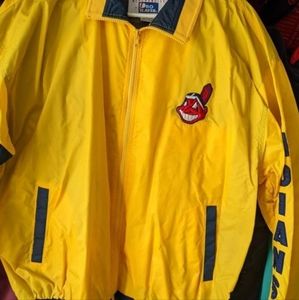 Cleveland Indians Jacket in yellow.